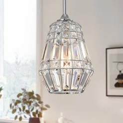 Outlet π Warehouse Of Tiffany Trazi 1-light Crystal Ceiling Pendant Lamp β