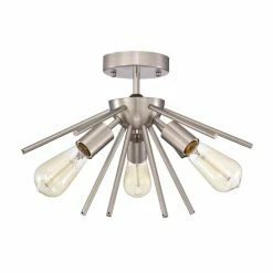 Best deal 🔔 Warehouse Of Tiffany Caleb 3-Light Mid-Century Modern Sputnik Semi-Flush Mount Matte Gold 💯 -Warehouse of Tiffany sale unnamed file 6335