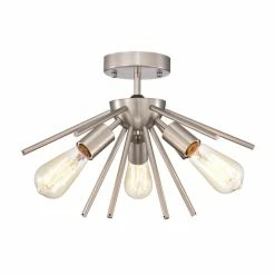 Best deal 🔔 Warehouse Of Tiffany Caleb 3-Light Mid-Century Modern Sputnik Semi-Flush Mount Matte Gold 💯 -Warehouse of Tiffany sale unnamed file 6336