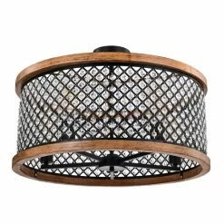 Brand new 🧨 Warehouse Of Tiffany Pomine 24 Inch Modern Crystal Shade Semi Flush Mount 5-Light Matte Black And Imitation Wood Grain ✨ -Warehouse of Tiffany sale unnamed file 6450
