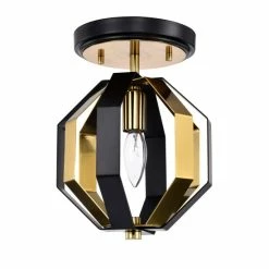 Best reviews of ✔️ Warehouse Of Tiffany Felicia Semi Flush Mount Ceiling Light Matte Black And Gold Polished Finish 1-Light - N/A 🔥 -Warehouse of Tiffany sale unnamed file 6562