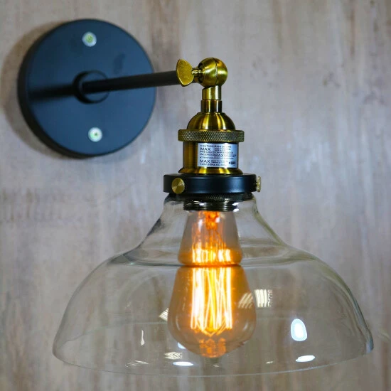 Brand new โ Warehouse Of Tiffany Langdon Black 1-Light Sconce With Clear Glass Shade ๐ 2 Brand new โ Warehouse Of Tiffany Langdon Black 1-Light Sconce With Clear Glass Shade ๐ - Image 2