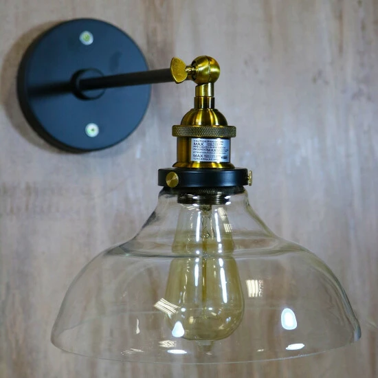 Brand new โ Warehouse Of Tiffany Langdon Black 1-Light Sconce With Clear Glass Shade ๐ 3 Brand new โ Warehouse Of Tiffany Langdon Black 1-Light Sconce With Clear Glass Shade ๐ - Image 3