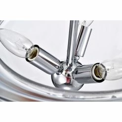 Outlet 🧨 Warehouse Of Tiffany Latona Semi Flush Mount Ceiling Light Chrome Polished And Clear Glass Finish 3-Light - N/A ✔️ -Warehouse of Tiffany sale unnamed file 6662