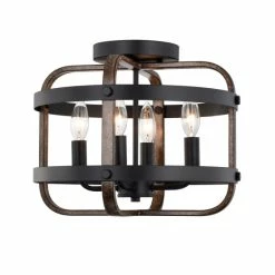 Best reviews of 🎉 Warehouse Of Tiffany Juno Semi Flush Mount Ceiling Light Matte Black And Wood Grain Finish 4-Light - N/A 🤩 -Warehouse of Tiffany sale unnamed file 6678
