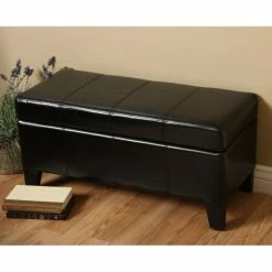 Best reviews of ✨ Warehouse Of Tiffany Ariel Black Storage Ottoman Bench 🧨