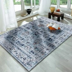 Cheap ⭐ Warehouse Of Tiffany Jella Coastal Blue 8x10 Rug - 8 ' X 10 ' Rectangle - 8 ' X 10 ' Rectangle ✔️