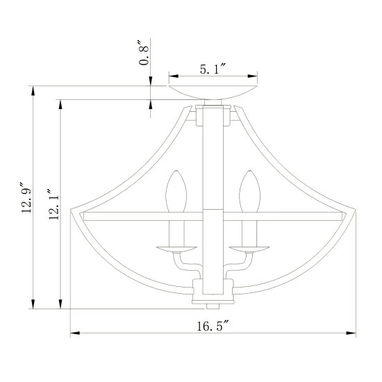 Flash Sale ⭐ Warehouse Of Tiffany Ricky Matte Black 4-Light Metal Open Cage Semi-Flush Mount 🛒 3 Flash Sale ⭐ Warehouse Of Tiffany Ricky Matte Black 4-Light Metal Open Cage Semi-Flush Mount 🛒 - Image 3